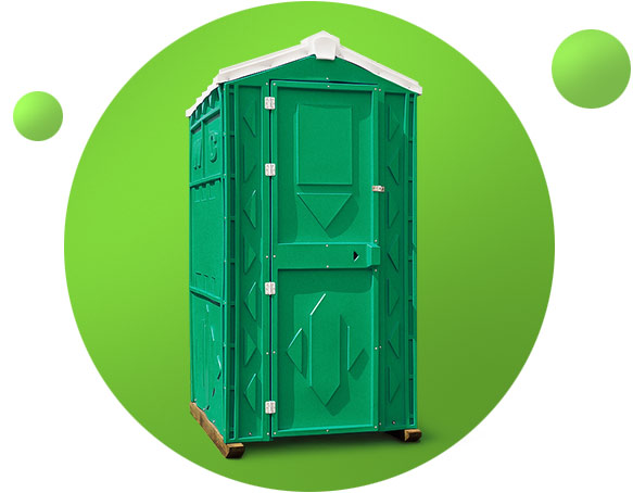 Туалетная кабина «Эконом» вид спереди.